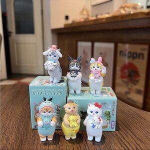 Mofusand X Sanrio mini figure set of 6